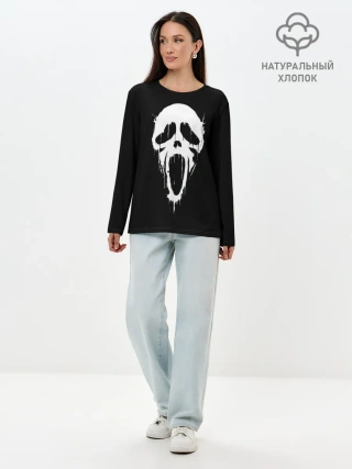 Лонгслив женский. Хлопок / Крик
