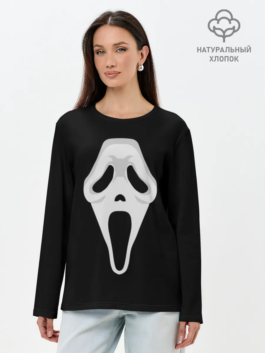 Лонгслив женский. Хлопок / Крик