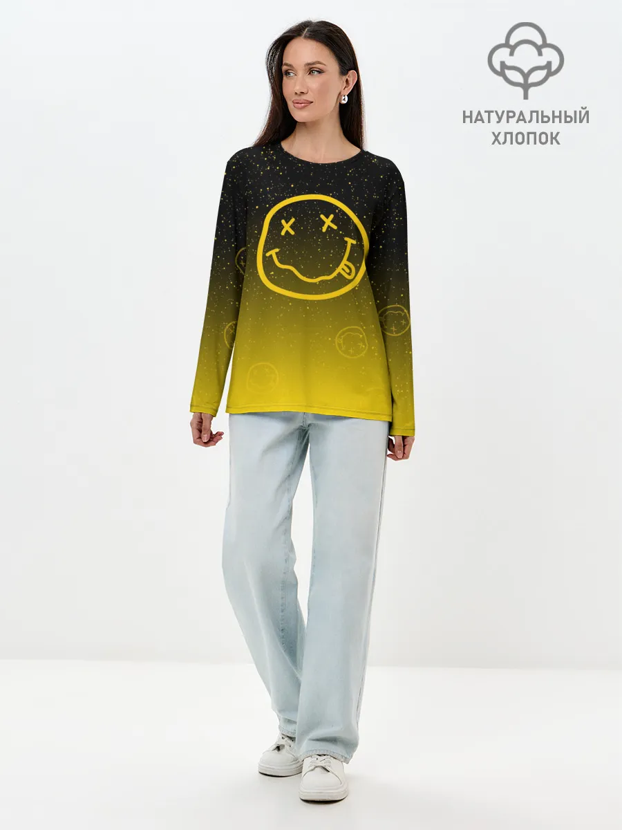 Лонгслив женский. Хлопок / NIRVANA SPACE