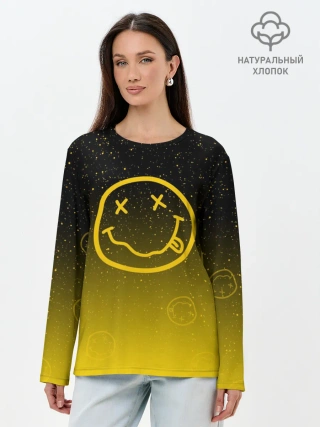 Лонгслив женский. Хлопок / NIRVANA SPACE