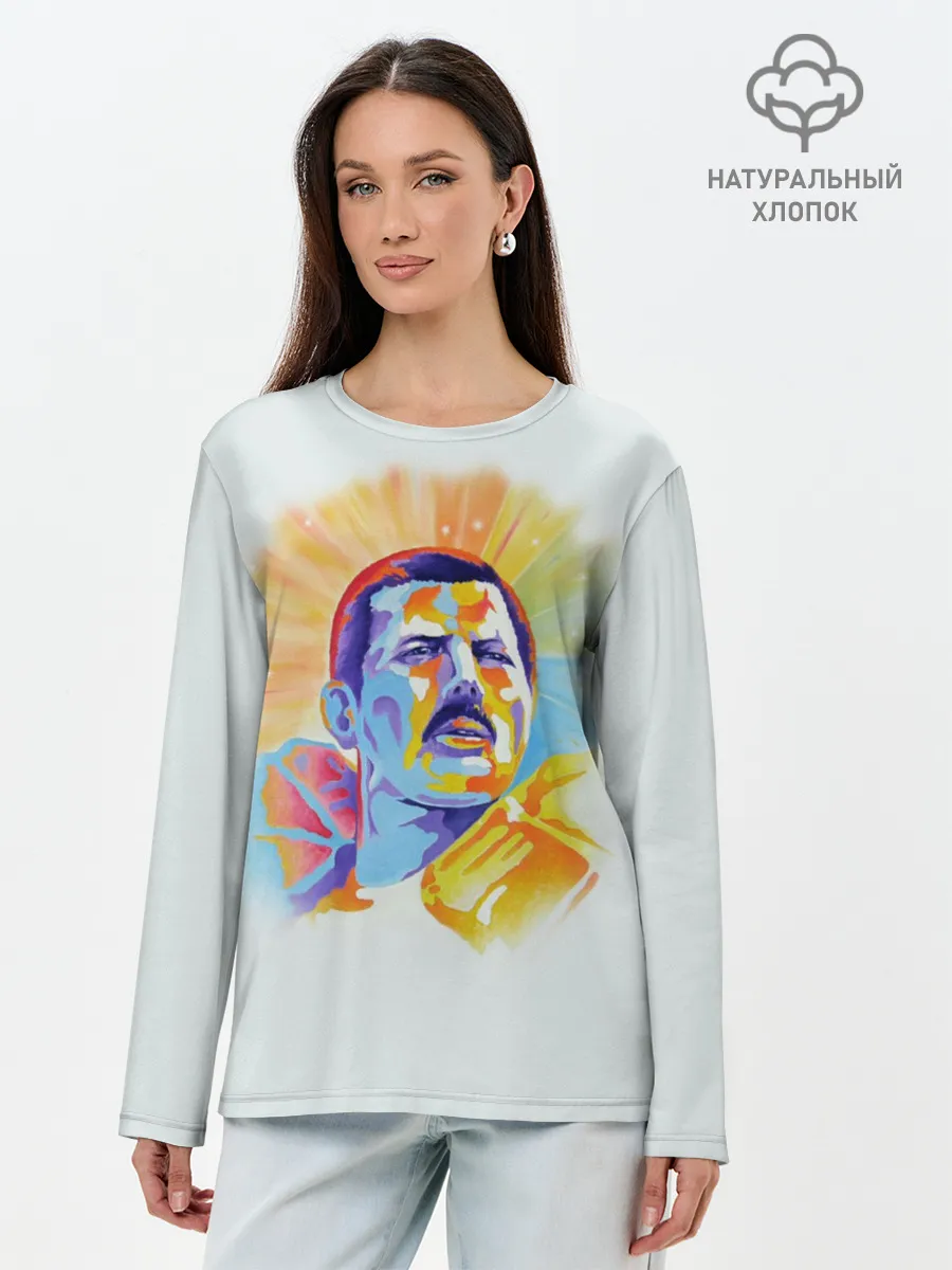 Лонгслив женский. Хлопок / Freddie Mercury