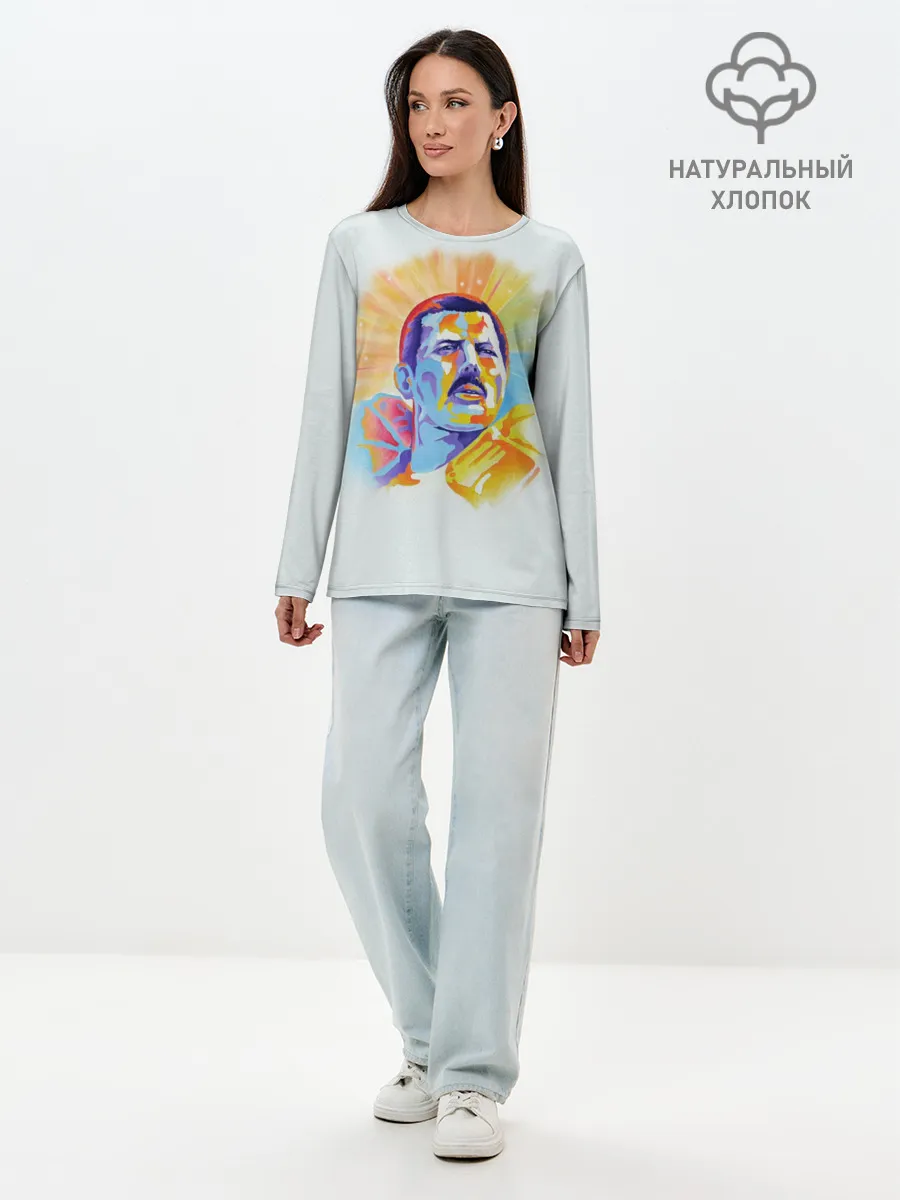 Лонгслив женский. Хлопок / Freddie Mercury