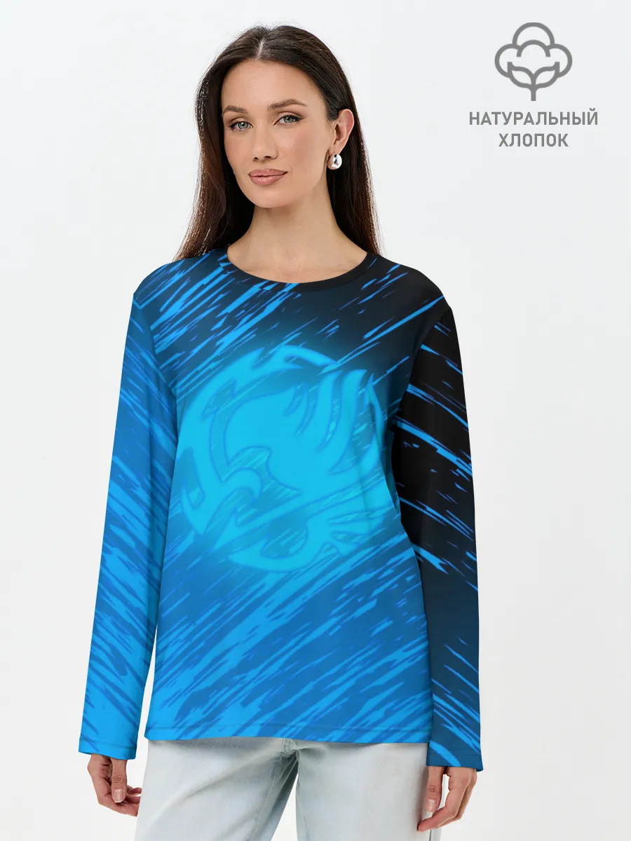 Лонгслив женский. Хлопок / Helmet Fairy tail Moon