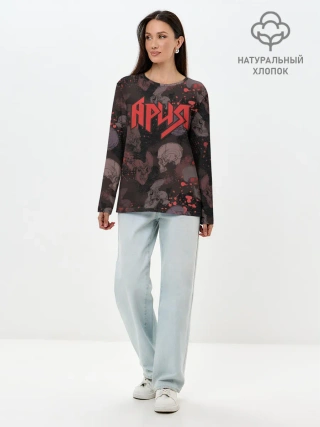 Лонгслив женский. Хлопок / Ария