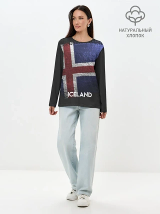 Лонгслив женский. Хлопок / Iceland
