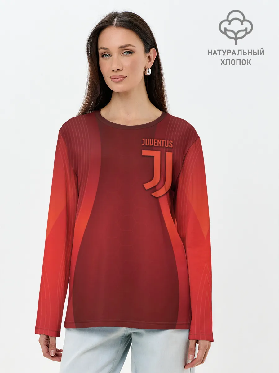 Лонгслив женский. Хлопок / Juventus new uniform
