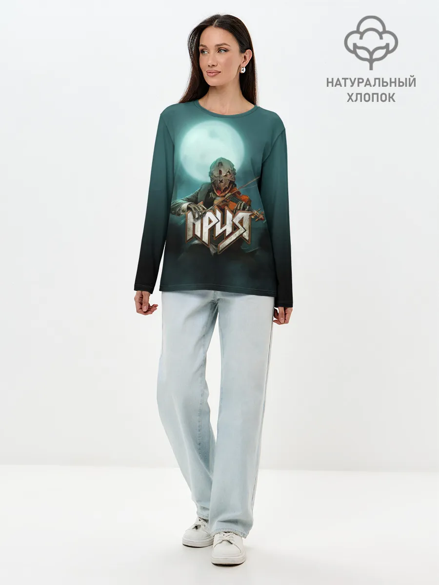 Лонгслив женский. Хлопок / Химера