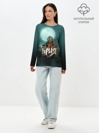 Лонгслив женский. Хлопок / Химера