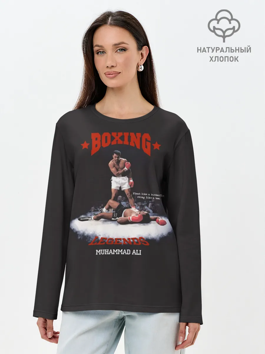 Лонгслив женский. Хлопок / Мухамед Али