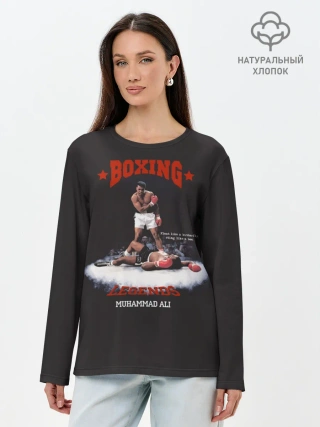 Лонгслив женский. Хлопок / Мухамед Али