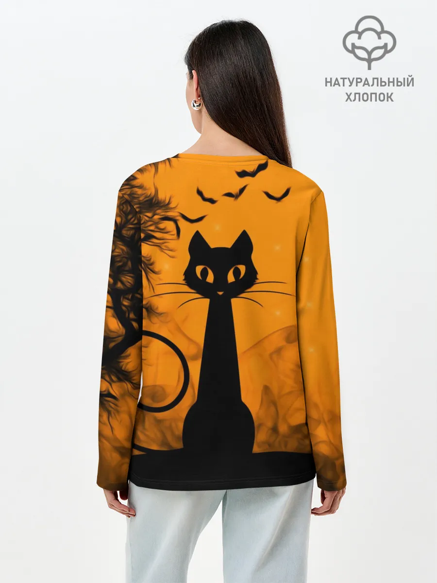 Лонгслив женский. Хлопок / Halloween