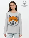 Лонгслив женский. Хлопок / Hello Fox