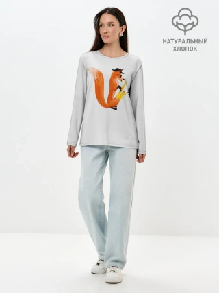 Лонгслив женский. Хлопок / Джаз Лис