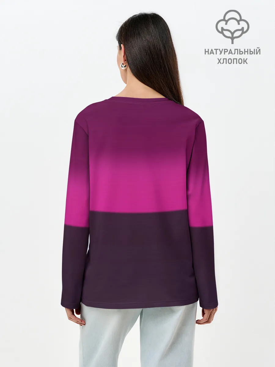 Лонгслив женский. Хлопок / Нейромант