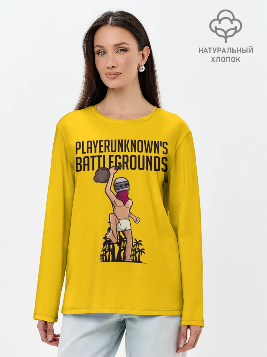 Лонгслив женский. Хлопок / PUBG