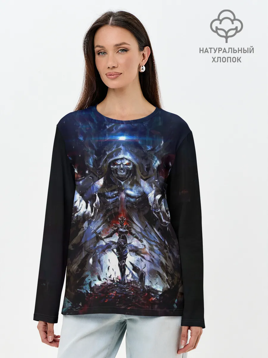 Лонгслив женский. Хлопок / Оверлорд