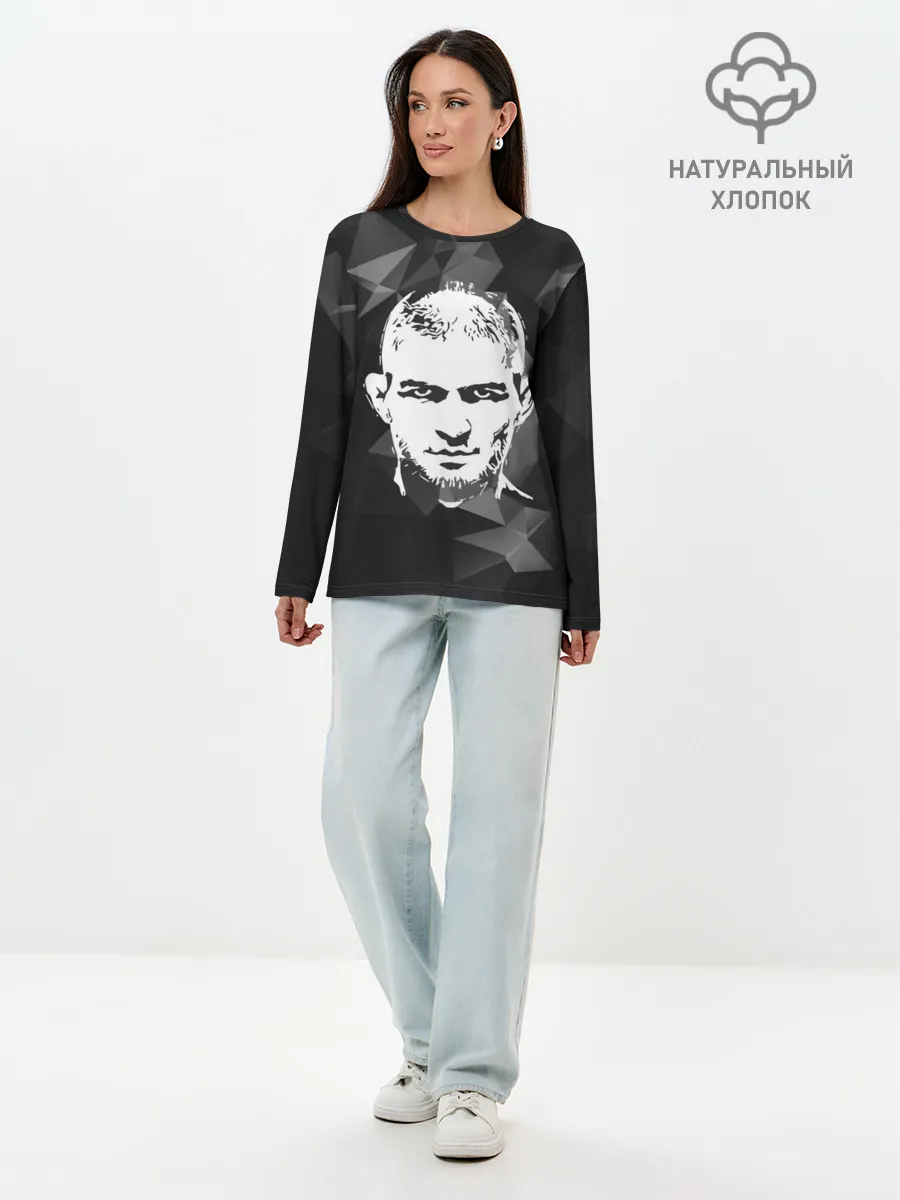 Лонгслив женский. Хлопок / KHABIB NURMAGOMEDOV.