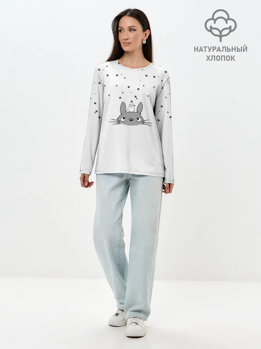 Лонгслив женский. Хлопок / Totoro The Rain