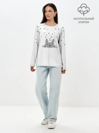 Лонгслив женский. Хлопок / Totoro The Rain