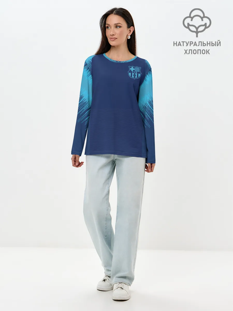Лонгслив женский. Хлопок / Barcelona Training 2019