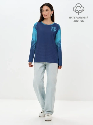 Лонгслив женский. Хлопок / Barcelona Training 2019