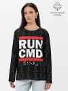 Лонгслив женский. Хлопок / RUN CMD