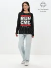 Лонгслив женский. Хлопок / RUN CMD