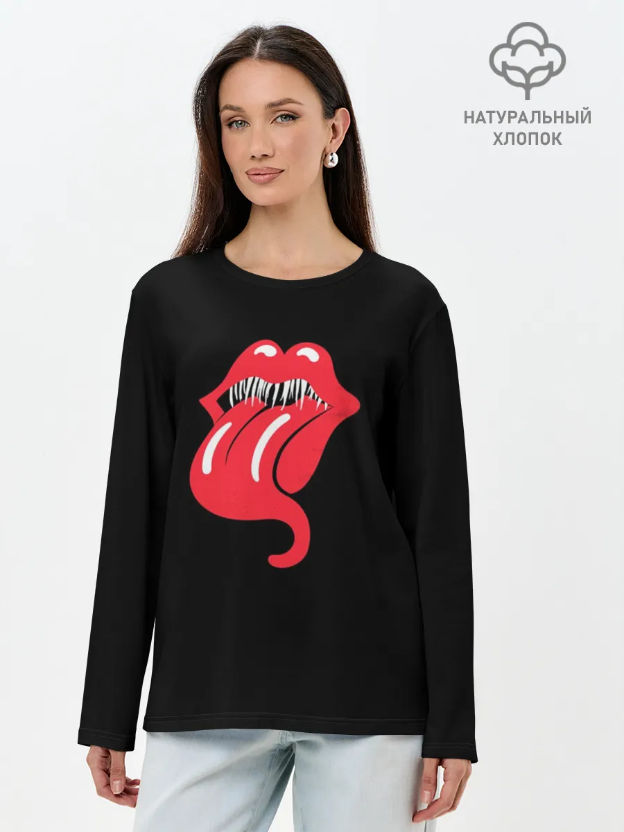 Лонгслив женский. Хлопок / Monsters Kiss