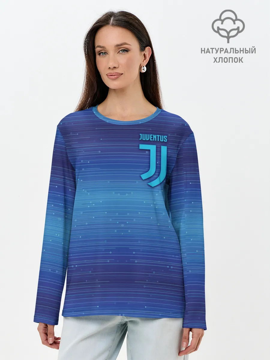 Лонгслив женский. Хлопок / Juventus new uniform