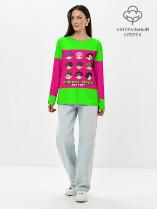 Лонгслив женский. Хлопок / NCT 127. Cherry Bomb