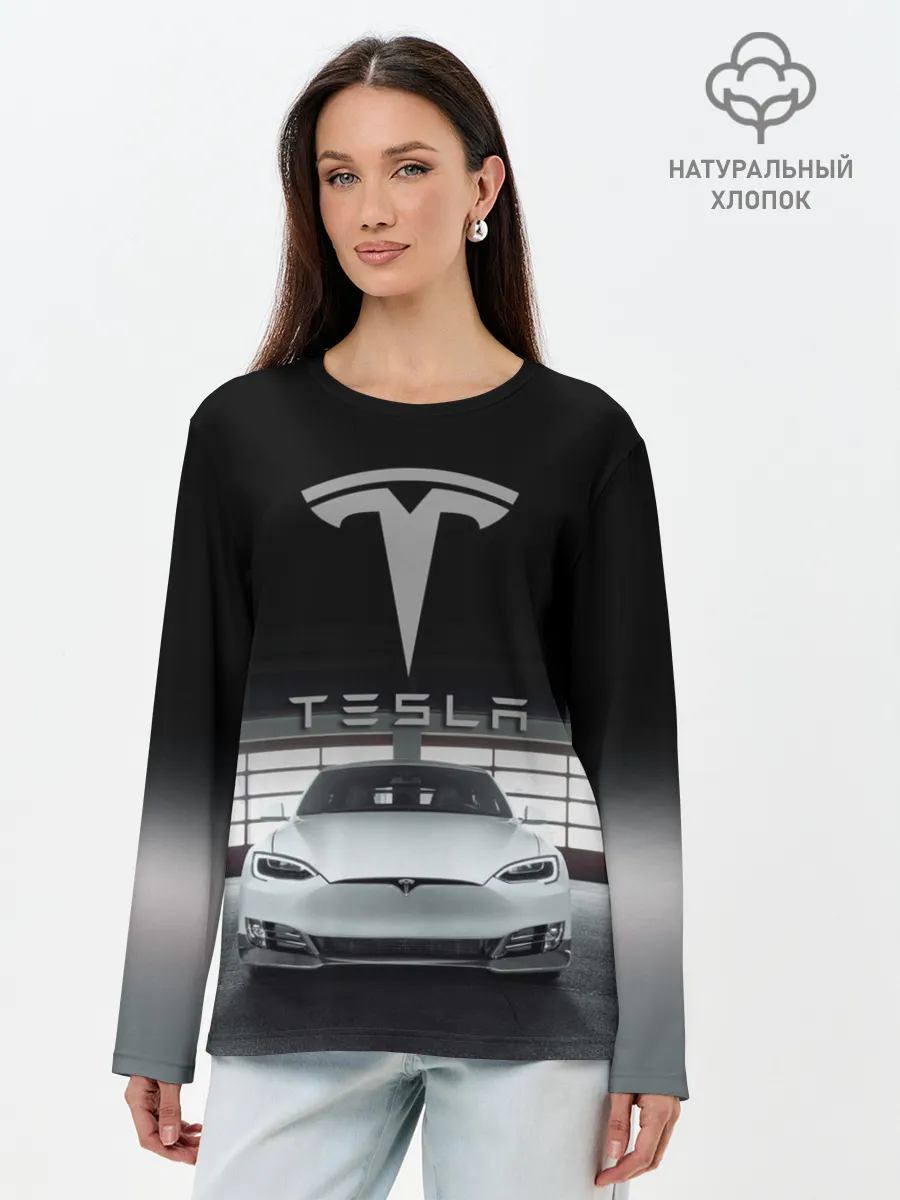 Лонгслив женский. Хлопок / TESLA