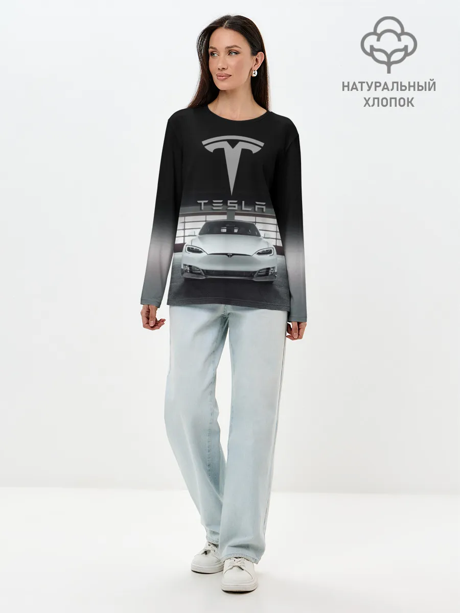 Лонгслив женский. Хлопок / TESLA