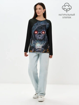 Лонгслив женский. Хлопок / SAO Death Gun