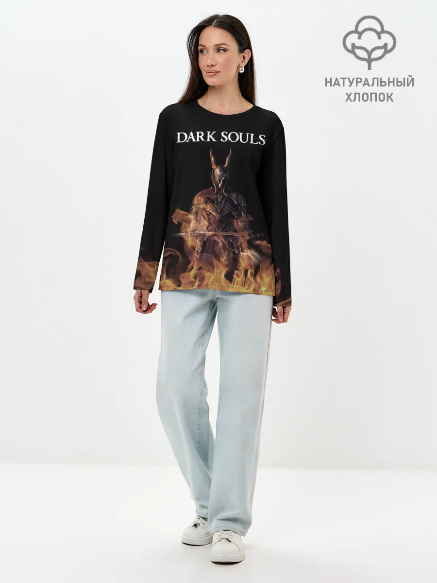 Лонгслив женский. Хлопок / Dark Souls