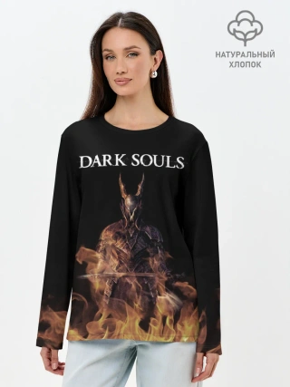 Лонгслив женский. Хлопок / Dark Souls