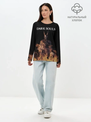Лонгслив женский. Хлопок / Dark Souls