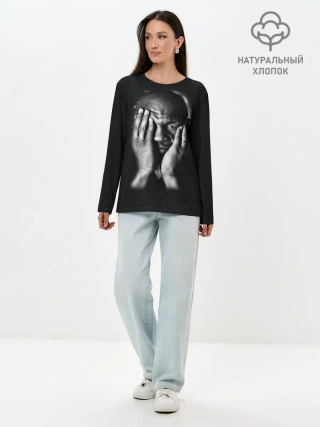 Лонгслив женский. Хлопок / Майк Тайсон