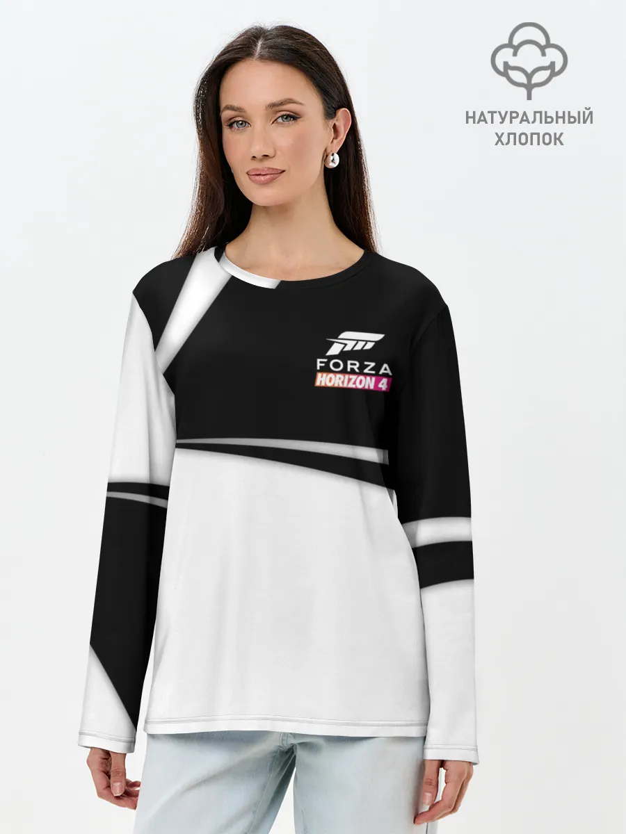 Лонгслив женский. Хлопок / FORZA HORIZON 4.