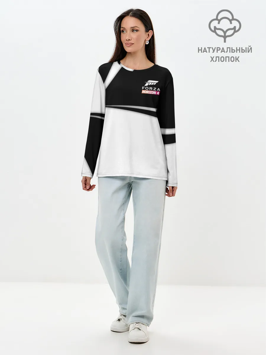 Лонгслив женский. Хлопок / FORZA HORIZON 4.