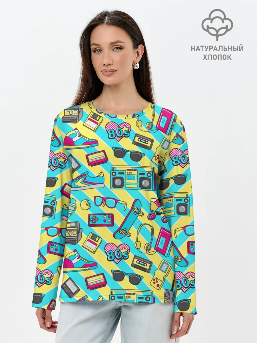 Лонгслив женский. Хлопок / 80-е