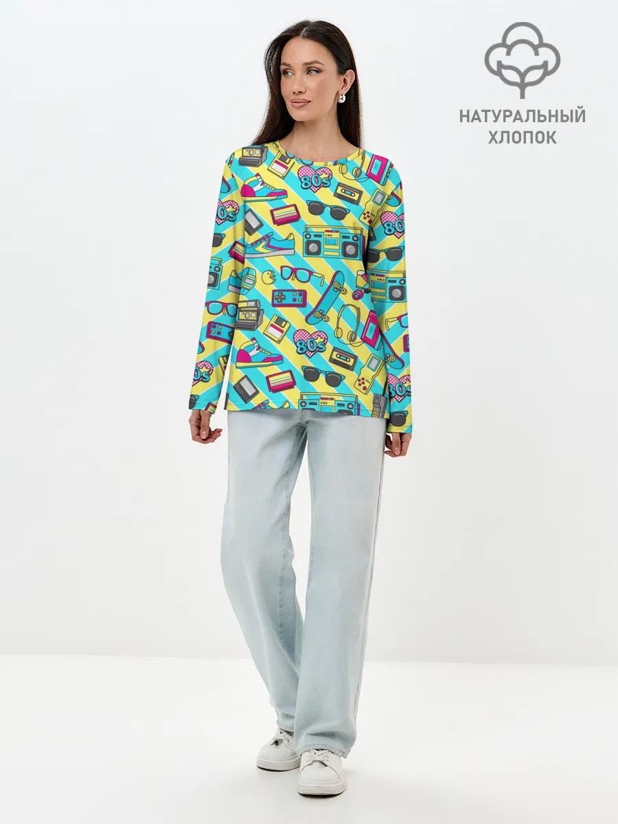 Лонгслив женский. Хлопок / 80-е