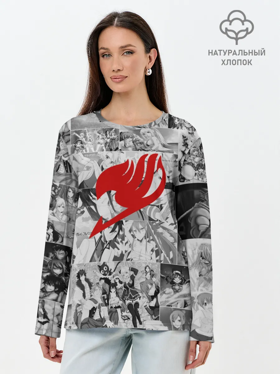 Лонгслив женский. Хлопок / Все герои Фейри Тейл