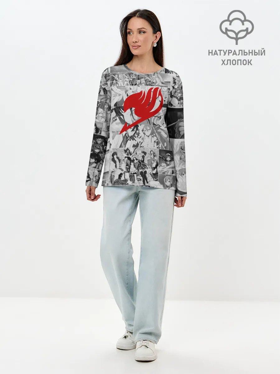 Лонгслив женский. Хлопок / Все герои Фейри Тейл