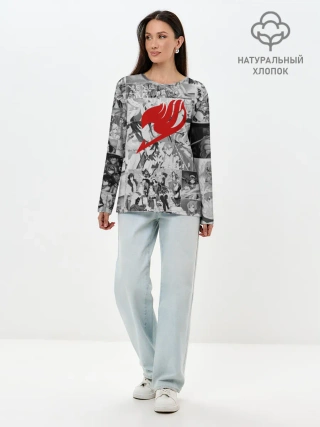 Лонгслив женский. Хлопок / Все герои Фейри Тейл