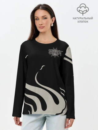 Лонгслив женский. Хлопок / Slipknot