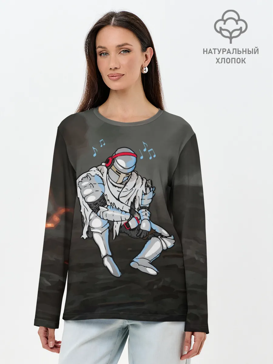 Лонгслив женский. Хлопок / Dark Souls