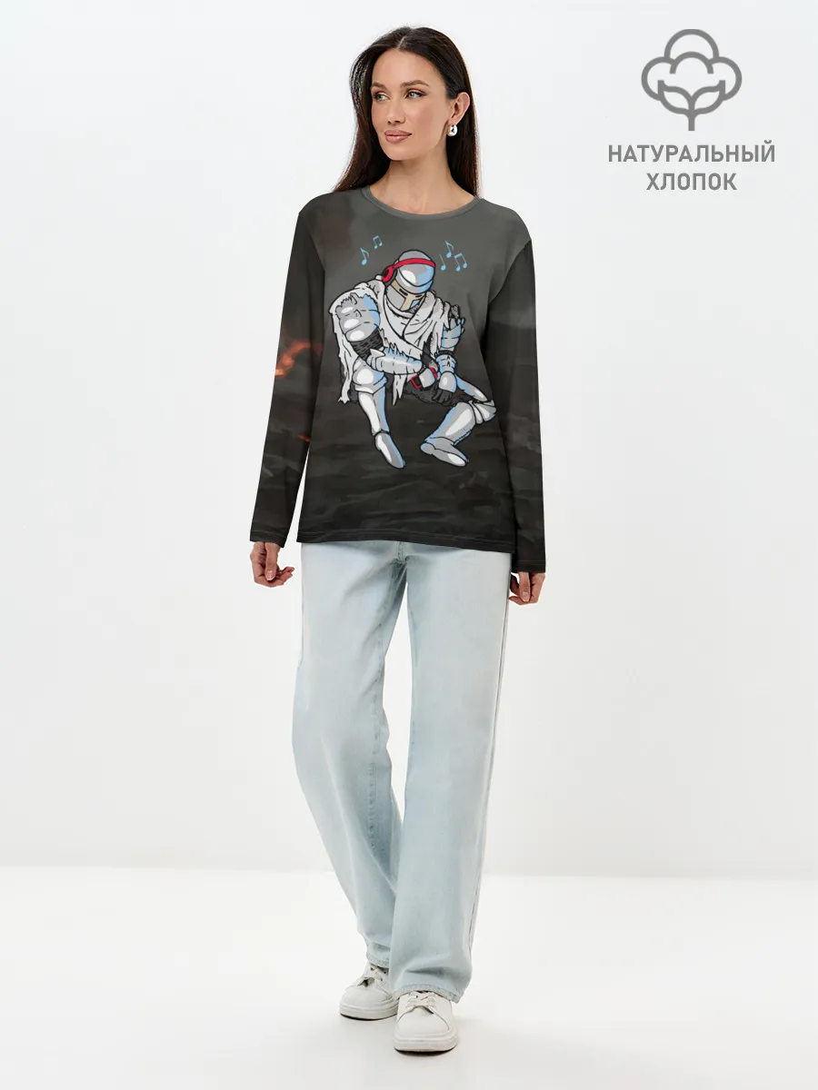 Лонгслив женский. Хлопок / Dark Souls