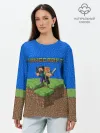 Лонгслив женский. Хлопок / MINECRAFT