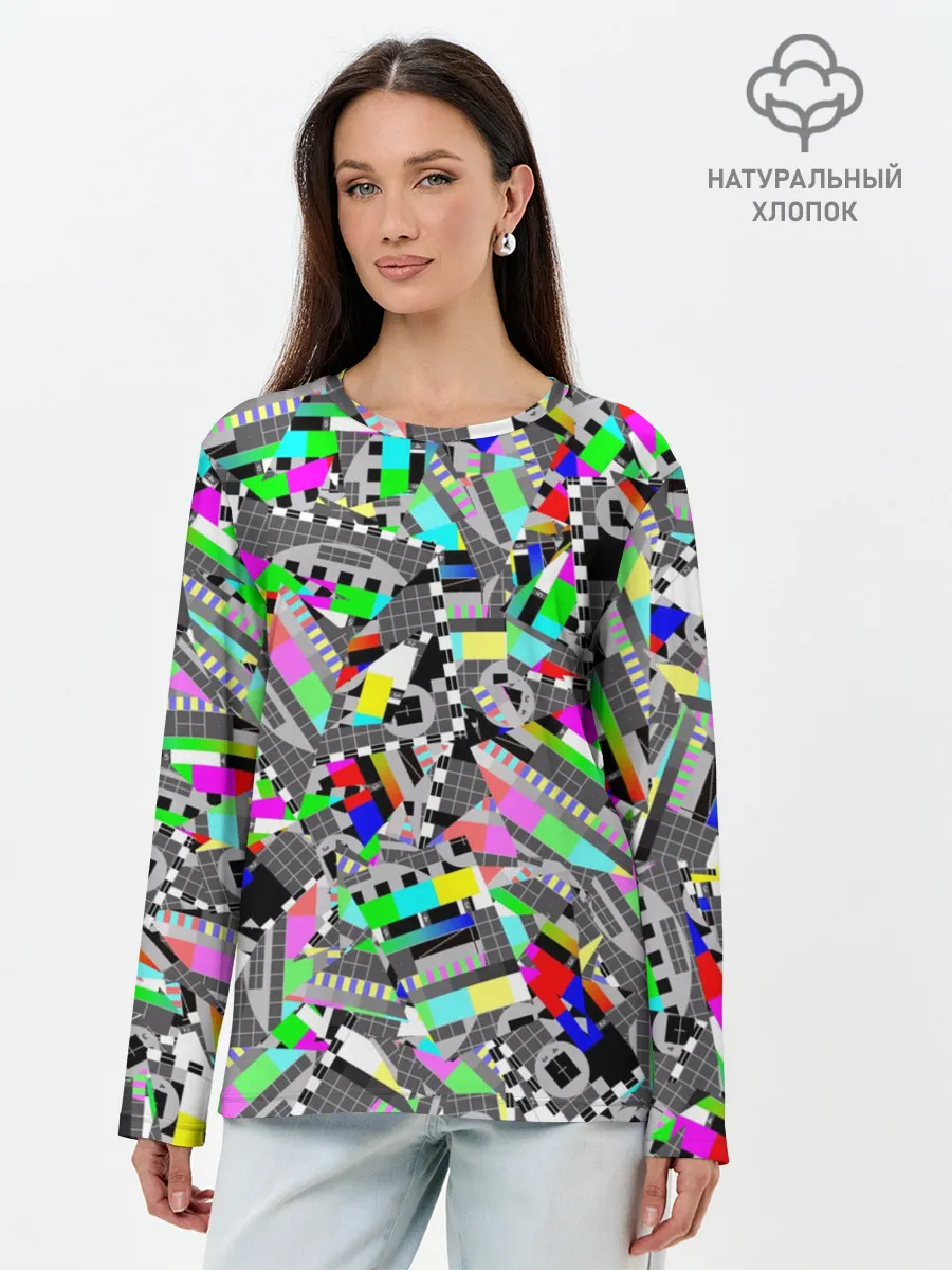 Лонгслив женский. Хлопок / Экран профилактики