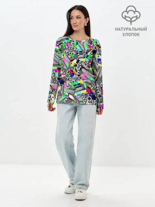 Лонгслив женский. Хлопок / Экран профилактики